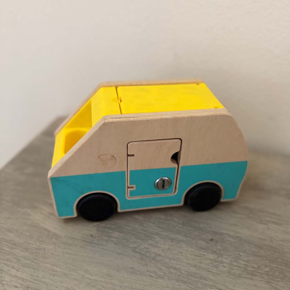 Lovevery Montessori Wooden Camper Van from The Free Spirit Toddler Kit